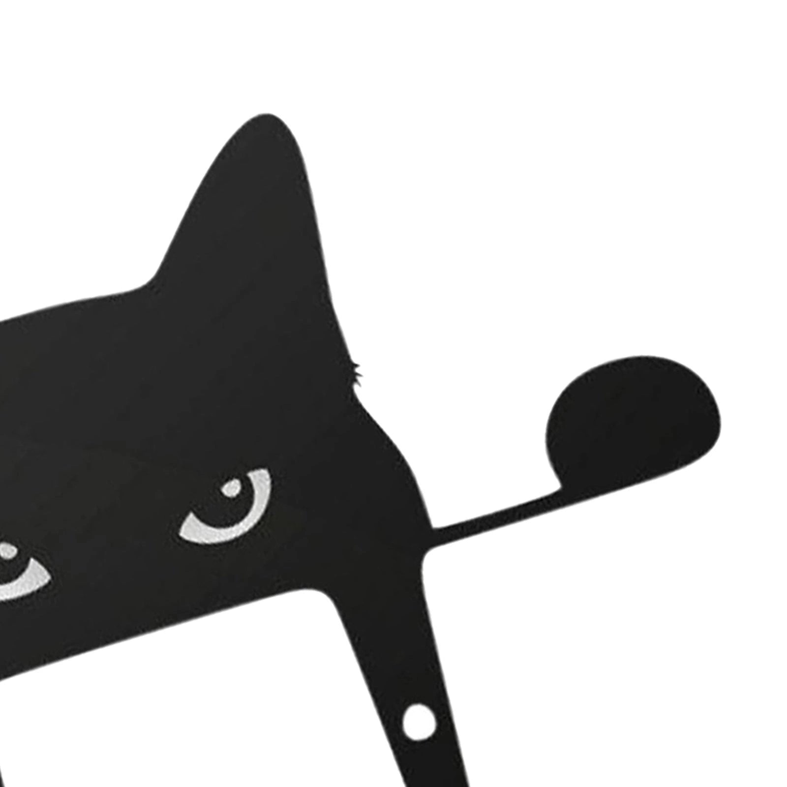 Black Cat Fence Outdoor Garden Decoration with 3D Natural Image