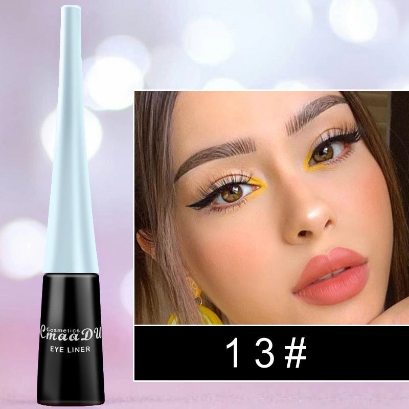 17 Colour Liquid Eyeliner Matte Quick-Drying Long-Lasting Non-Blooming