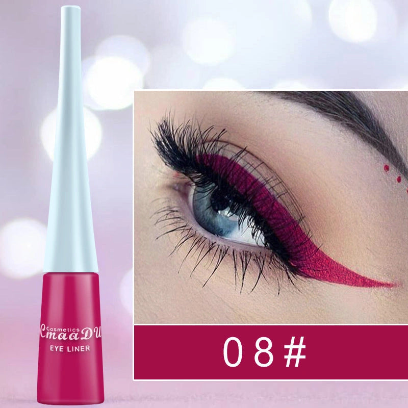 17 Colour Liquid Eyeliner Matte Quick-Drying Long-Lasting Non-Blooming