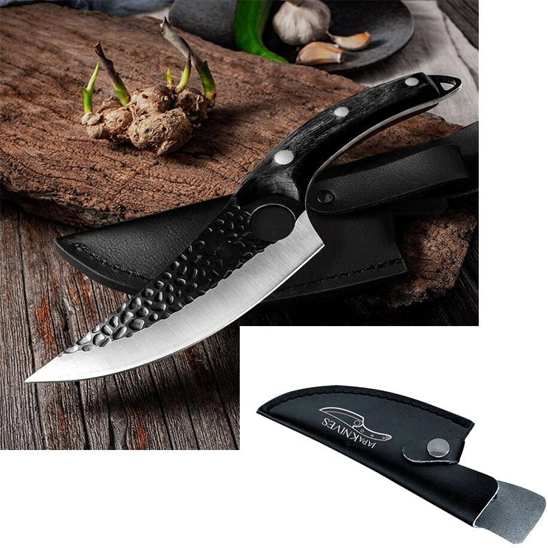 5CrMoV15 High Carbon Steel Butcher Knife Set for Professional Meat Processing