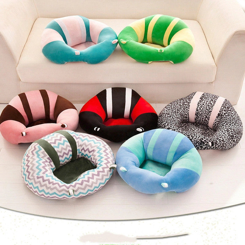 Baby Learning Seat with Plush Toy Safety Dining Chair