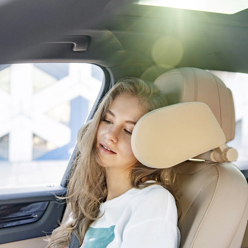 Adjustable Car Seat Headrest Pillow with Memory Foam for Neck Support