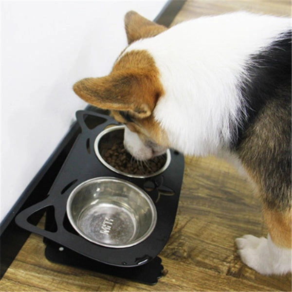 Stainless Steel Anti-Spill Pet Feeding Bowl