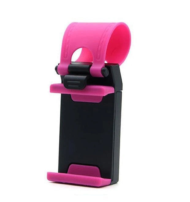 Universal Steering Wheel Phone Mount for Hands-Free Navigation