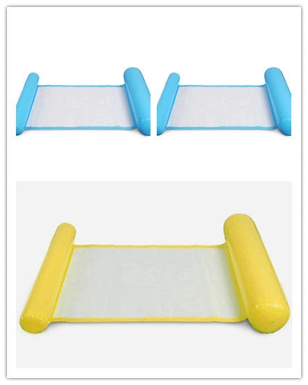 Inflatable Water Lounge Chair with Hammock-Style Design for Pool Relaxation