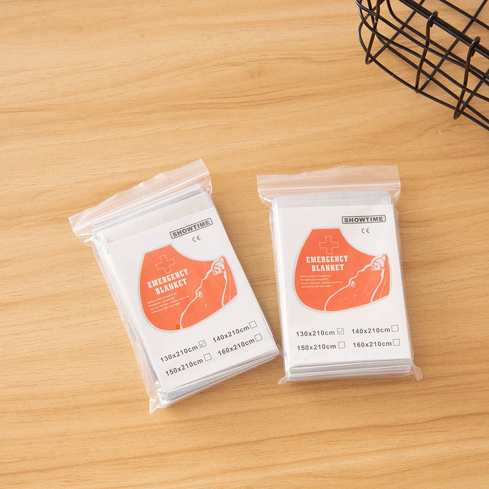 Double-sided Silver Emergency Blanket for Outdoor Survival