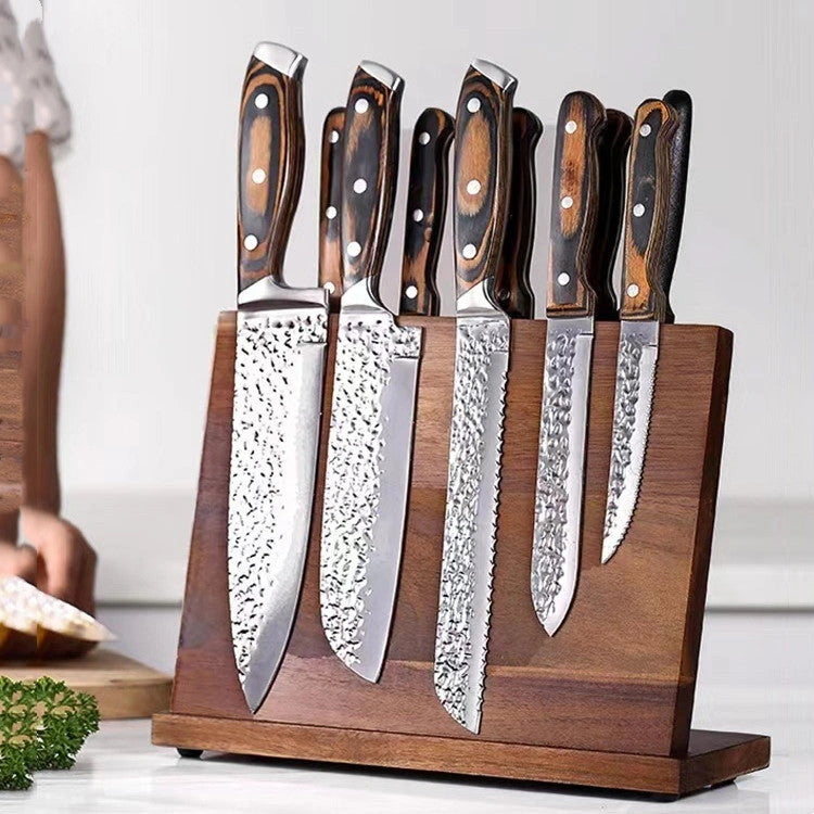 Solid Wood Magnetic Knife Holder with Simple and Fashionable Design