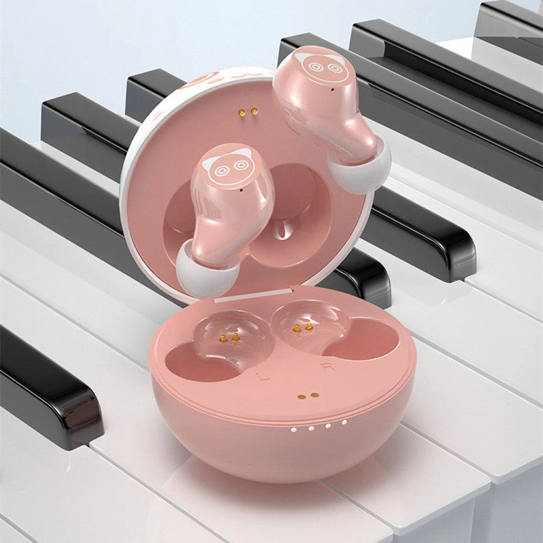 Bluetooth Headset Wireless Rechargeable Mini in Pink