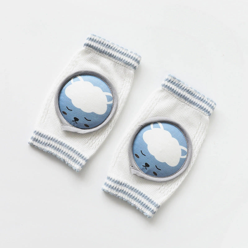 Children's Breathable Cotton Knee Pads with Cartoon Animal Designs