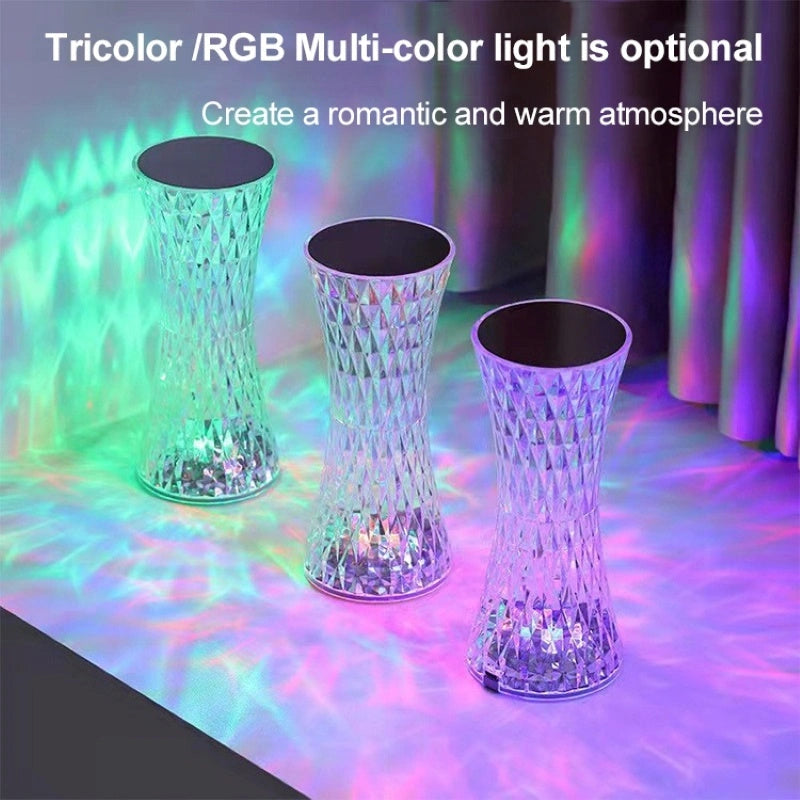 Vase Shape Atmosphere Crystal Lamp with USB Charging and Remote Control