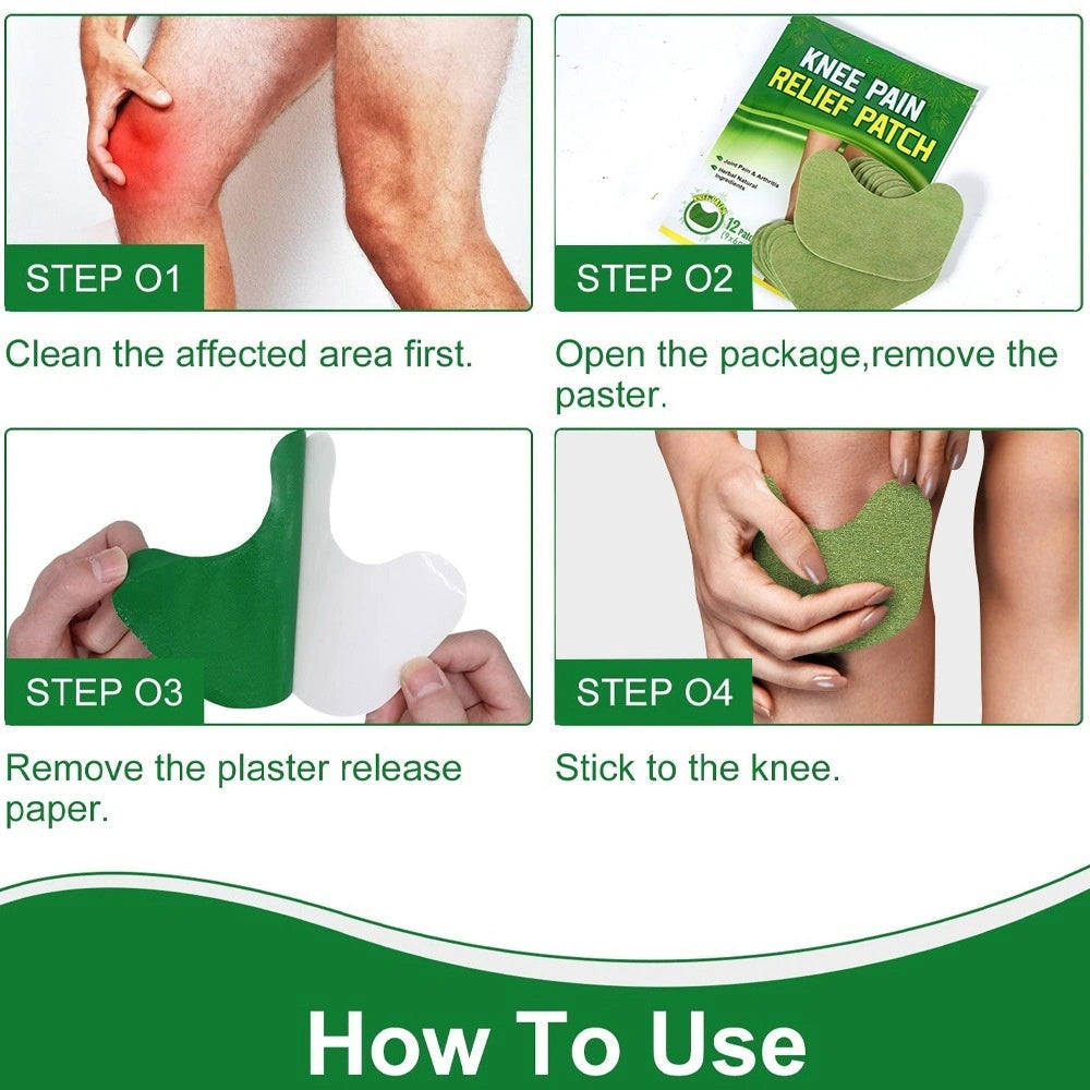 Argy Wormwood Knee Plaster with Self-heating Analgesic for Joint Care