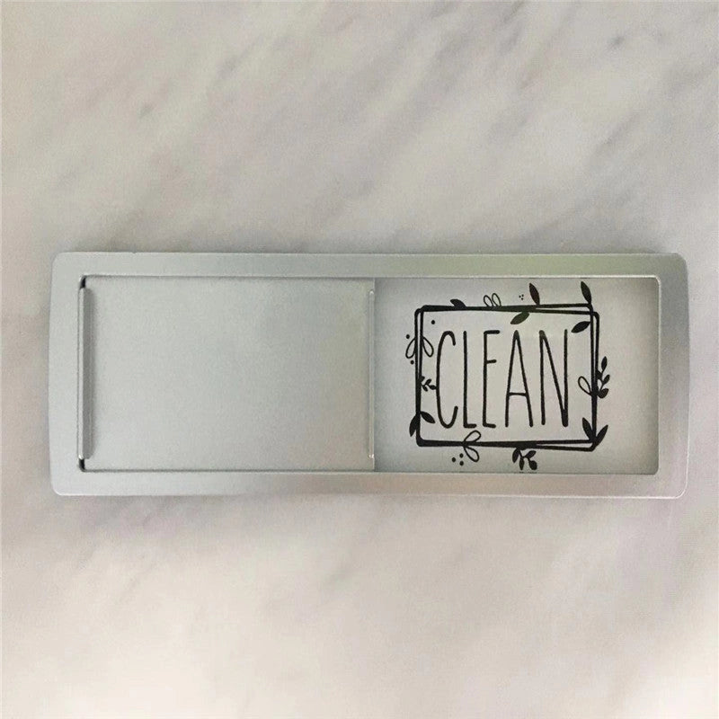 Dishwasher Magnet Clean Dirty Sign with Adhesive Metal Plate