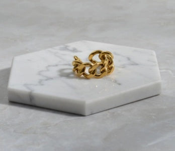Adjustable aluminium alloy ring chain with electroplated finish