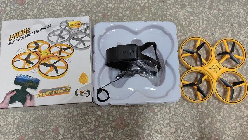 Quadrocopter UFO Induction Flying Saucer with Gesture Remote Control