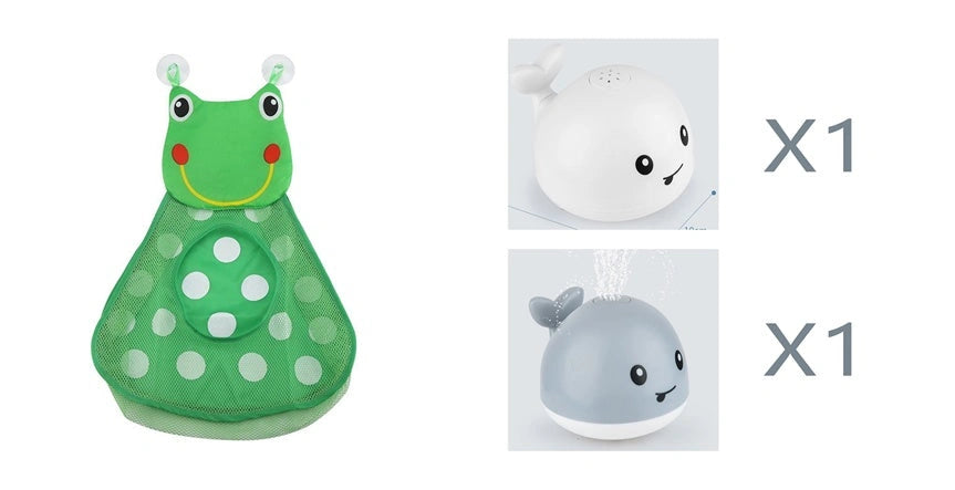 Electric Induction Whale Spray Toy for Baby Bath Time Fun