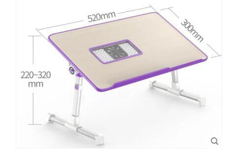 Adjustable Laptop Desk Stand with Foldable Design for Bed or Standing Use