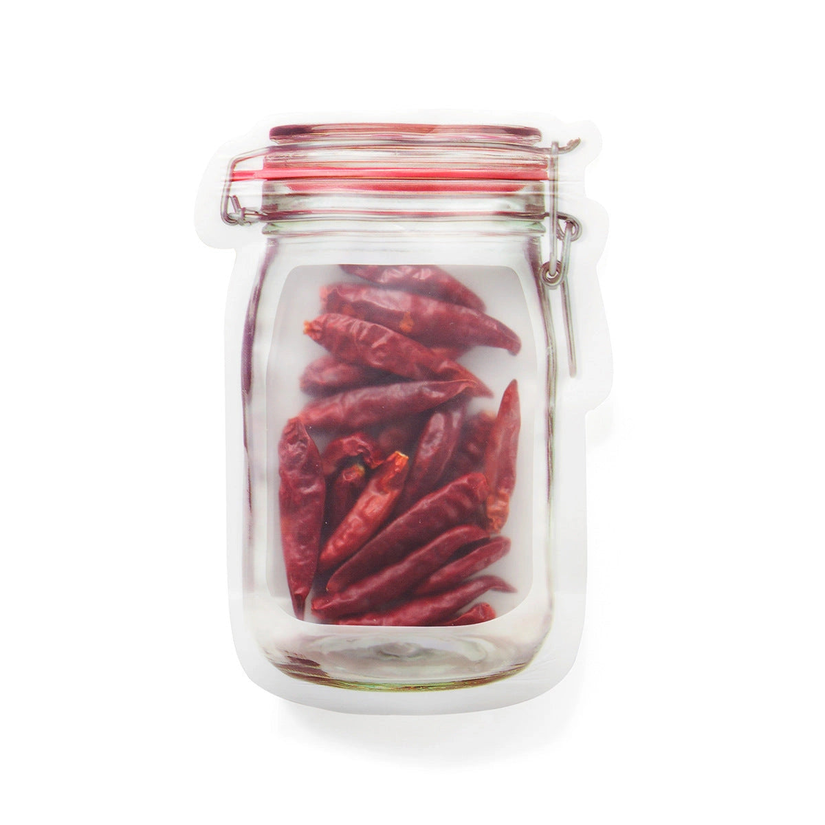 Reusable waterproof sealed snack storage bag with 1L capacity