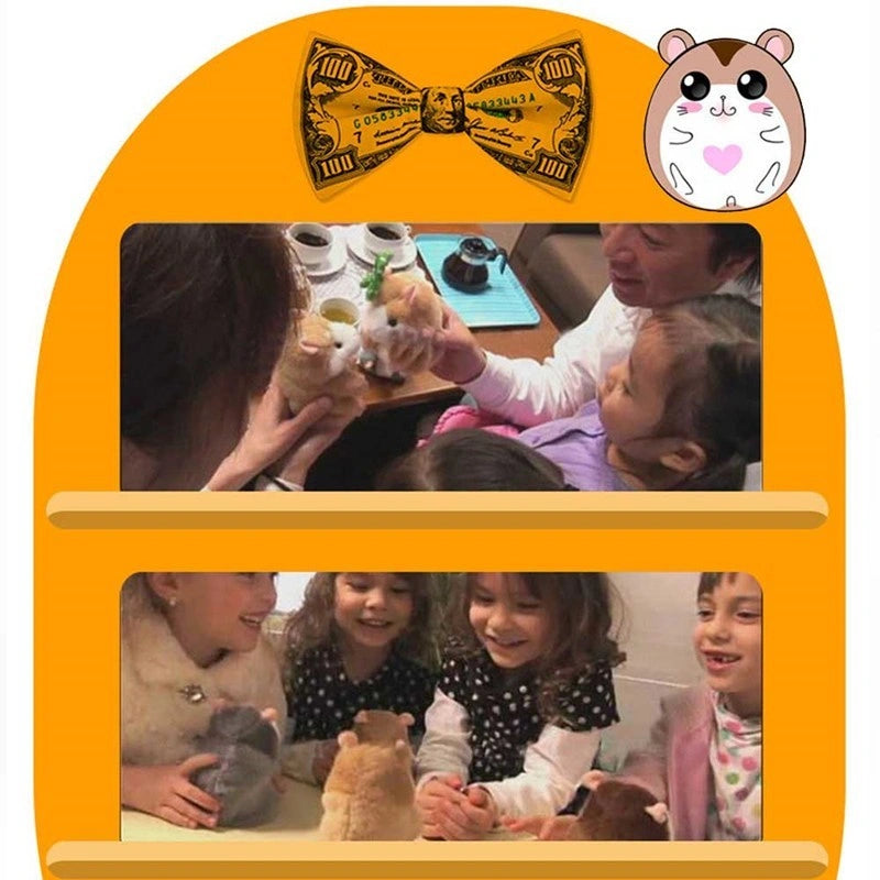 15CM Little Talking Hamster Toy with Repeat Function