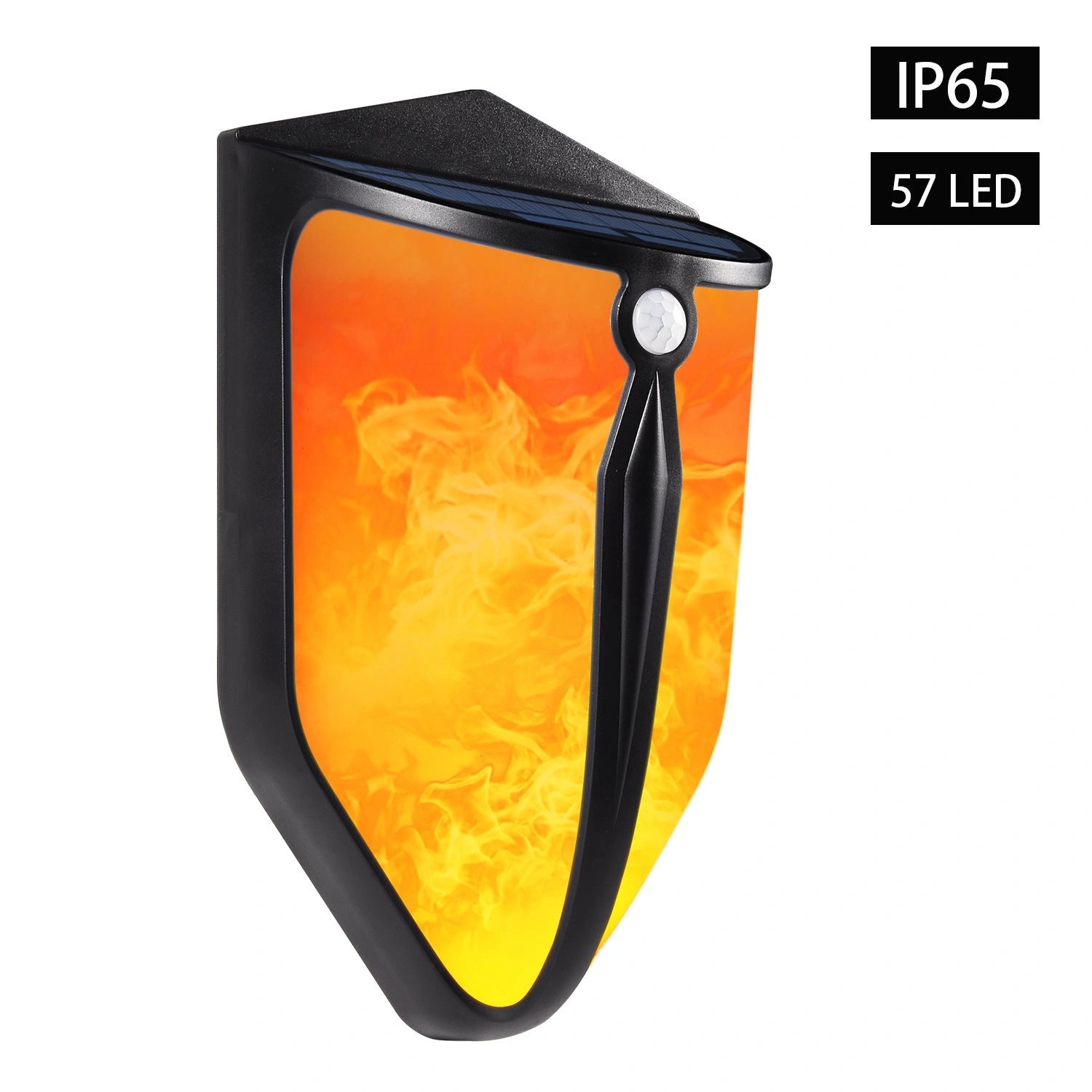 Solar LED Wall Lamp with Human Motion Sensor for Garden Security