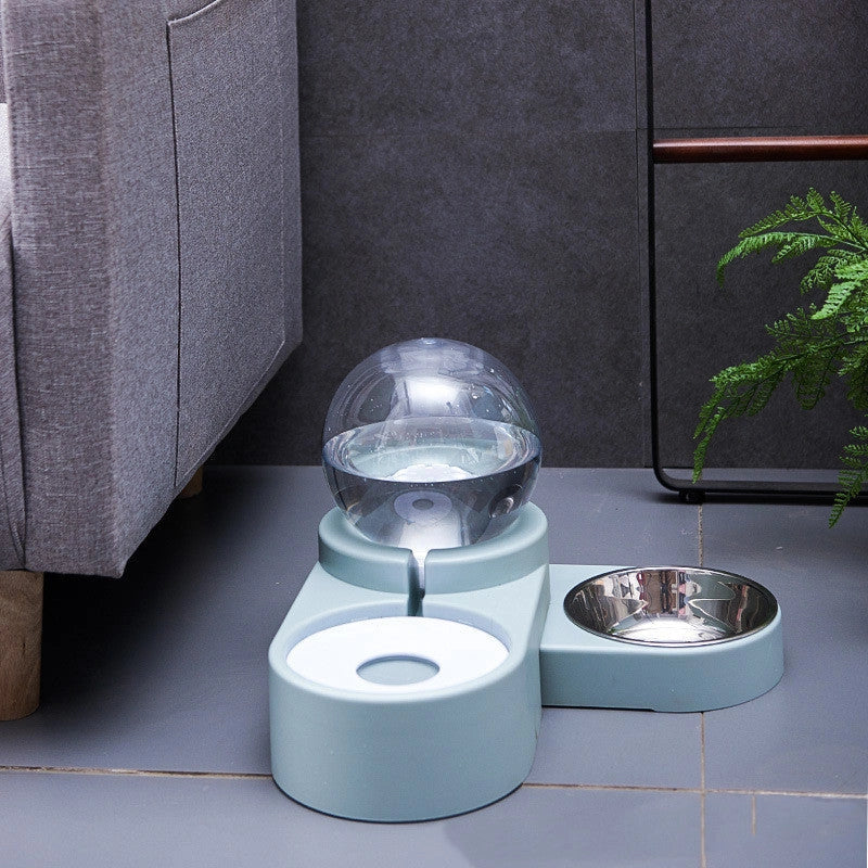 Automatic Pet Water Dispenser with Bowl, Non-electric, 1.8L Capacity