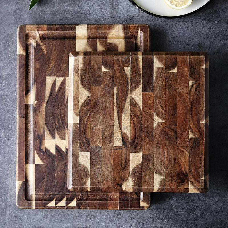 Solid Wood Cutting Board in Acacia for Kitchen Use
