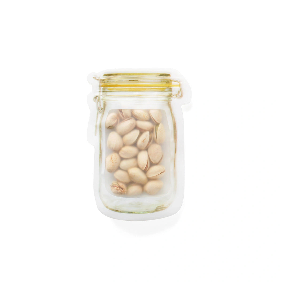 Reusable waterproof sealed snack storage bag with 1L capacity
