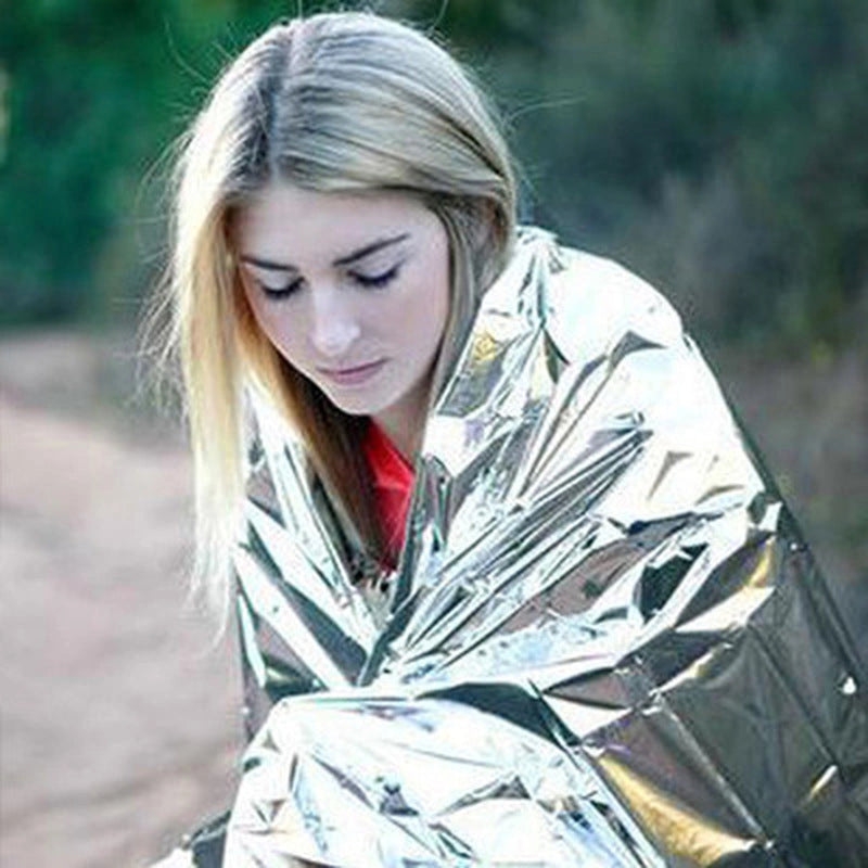 Silver Aluminised Emergency Blanket for Hypothermia Prevention