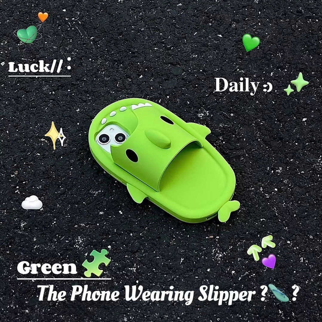 Shark Slipper Silicone Phone Case for iPhone 11-14 Pro Max with Shockproof Protection