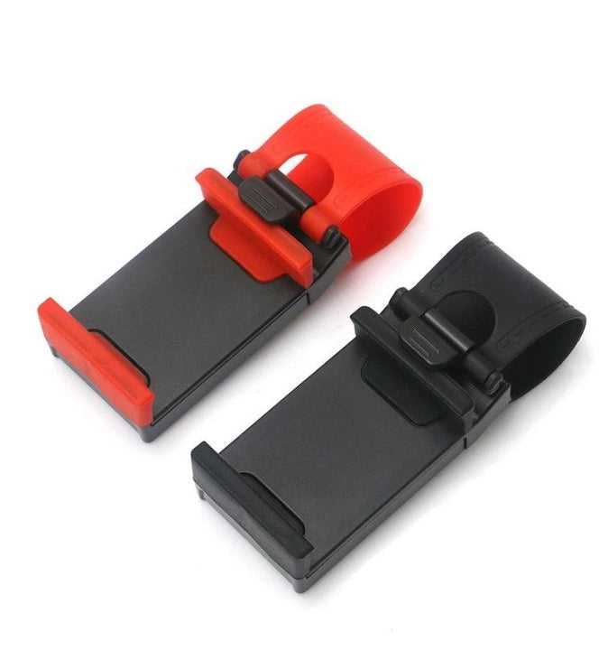 Universal Steering Wheel Phone Mount for Hands-Free Navigation