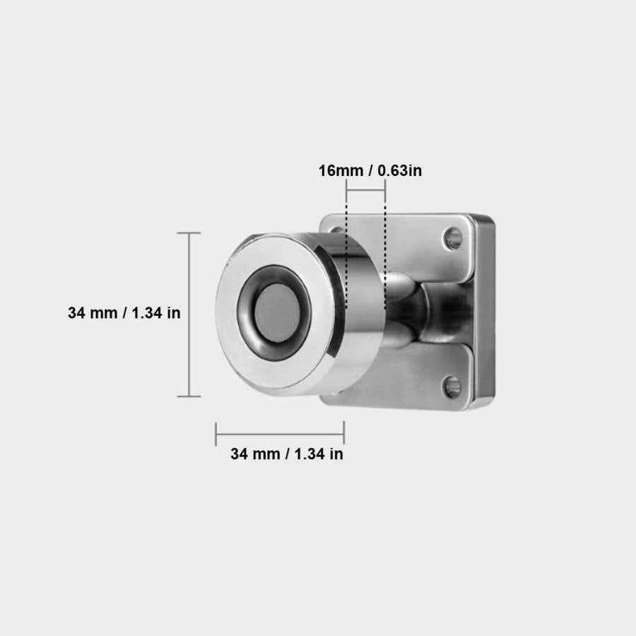 Stainless Steel Fingerprint Drawer Lock with 20 Fingerprint Capacity