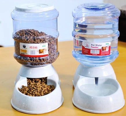 Automatic Pet Feeder and Water Dispenser with Large Capacity for Cats and Dogs