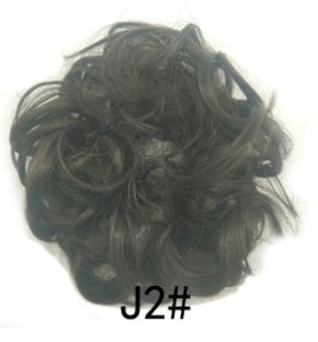 Synthetic Wavy Curly Messy Hair Bun for Women, 12cm Diameter