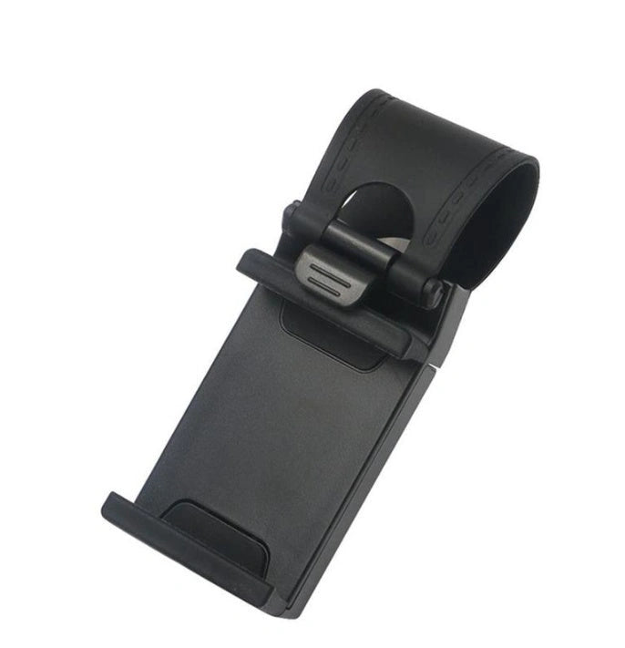 Universal Steering Wheel Phone Mount for Hands-Free Navigation