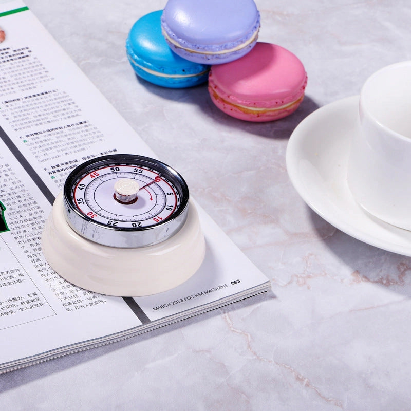 Stainless Steel Mechanical Kitchen Timer with Magnetic Back