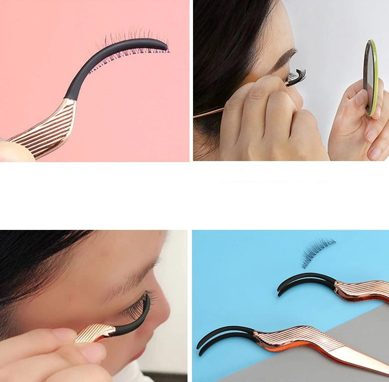 Rose Gold False Eyelash Curler Aid