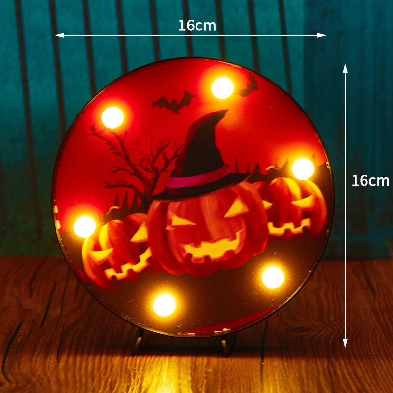 Halloween LED Light Pumpkin Ladybug Bat Head Outdoor Decorative Lights