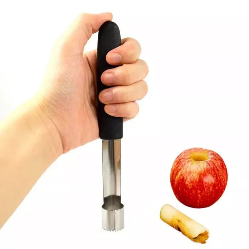 Stainless Steel Fruit Corer for Efficient Apple Preparation
