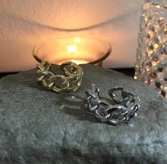 Adjustable aluminium alloy ring chain with electroplated finish