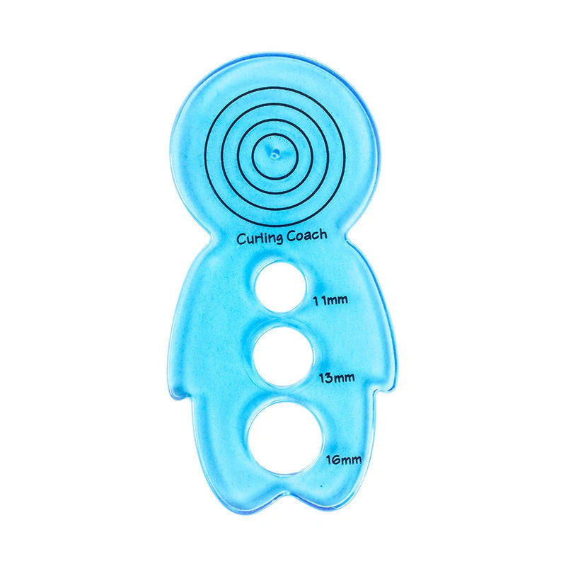 Roll paper hand tools in transparent pink and blue