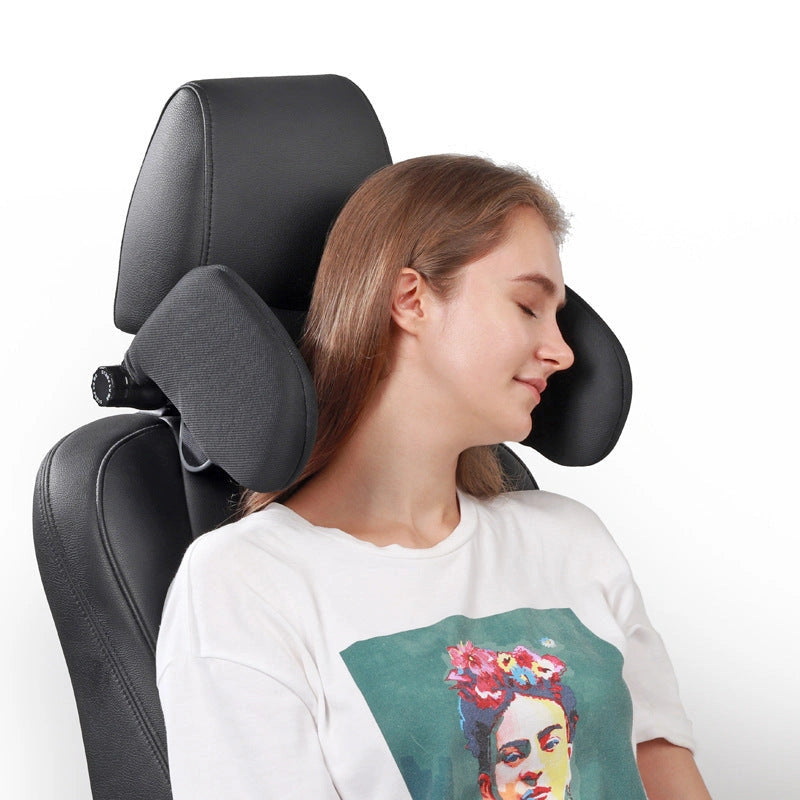 Adjustable Car Seat Headrest Pillow with Memory Foam for Neck Support