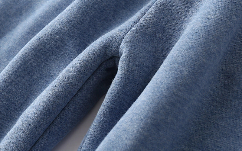 Cotton lamb velvet padded sweatpants in multiple sizes