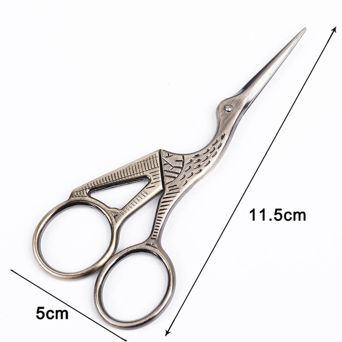 Stainless Steel Crane Embroidery Scissors