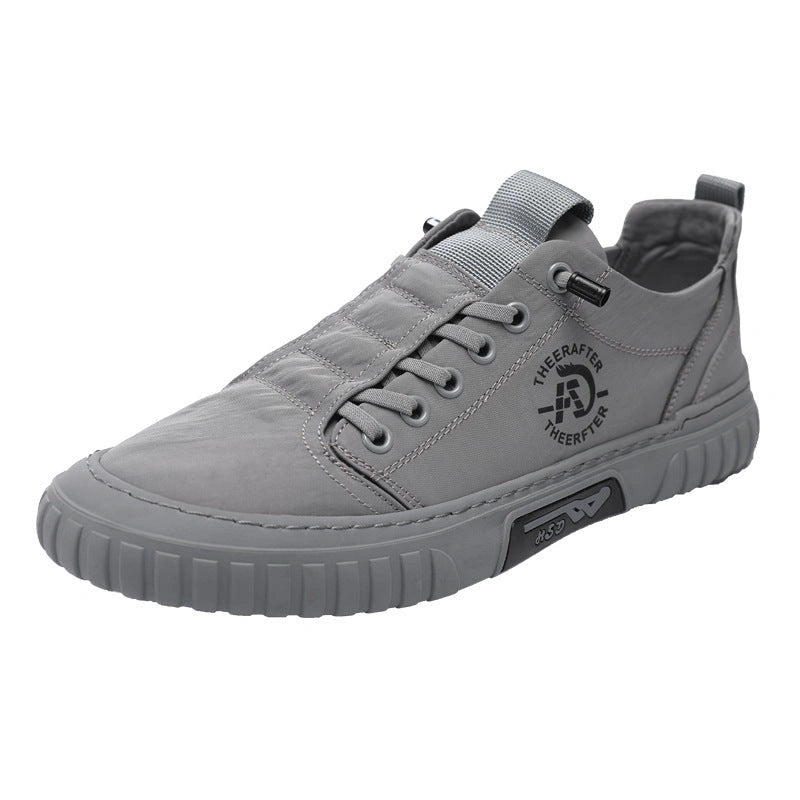 Men's breathable canvas casual shoes with rubber sole