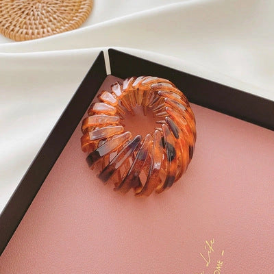 Velvet Bird's Nest Hair Ring Hairpin for High Ponytails