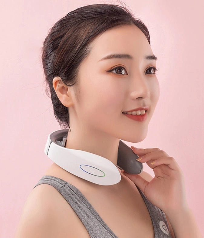 USB Charging Neck Massager with 6 Modes and 9 Strength Levels