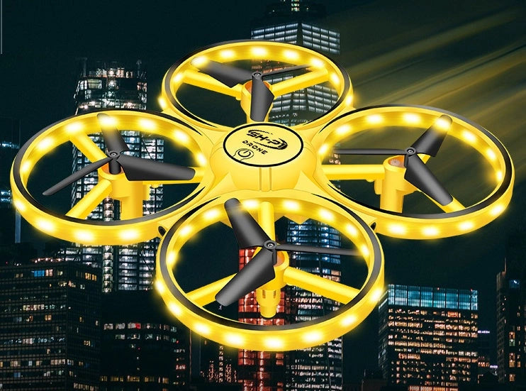 Quadrocopter UFO Induction Flying Saucer with Gesture Remote Control
