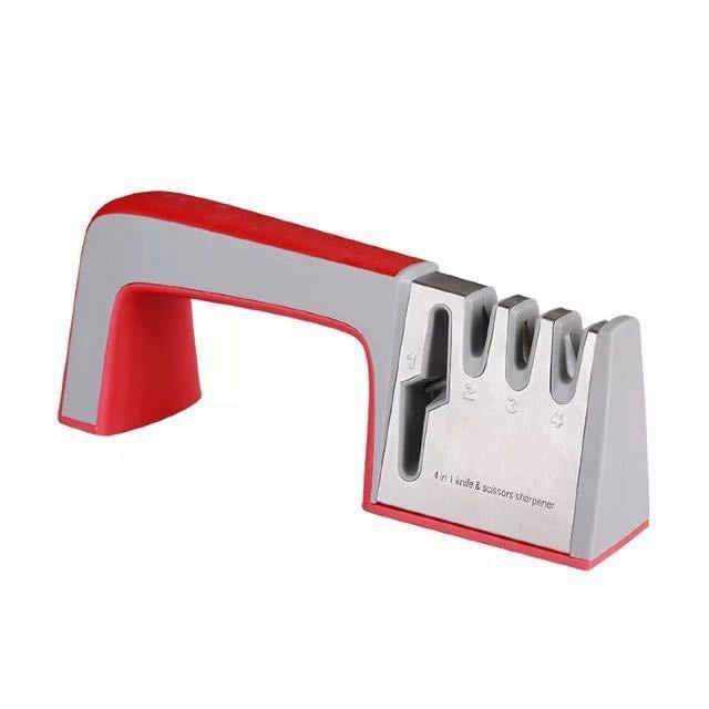 Stainless steel and ABS plastic fast knife sharpener