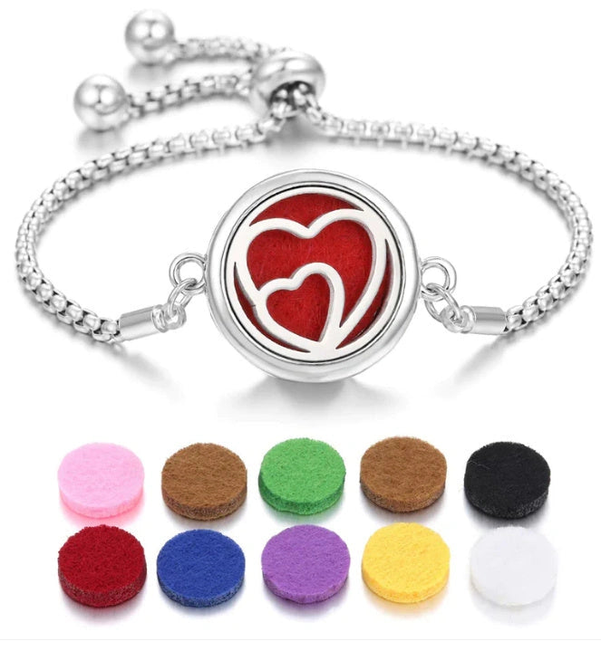 Stylish Aromatherapy Bracelet with Essential Oil Diffuser