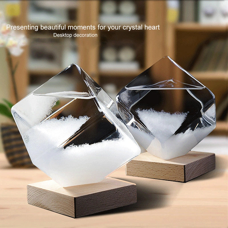 Desktop Droplet Storm Glass Bottle Weather Forecast Predictor with High Borosilicate Glass