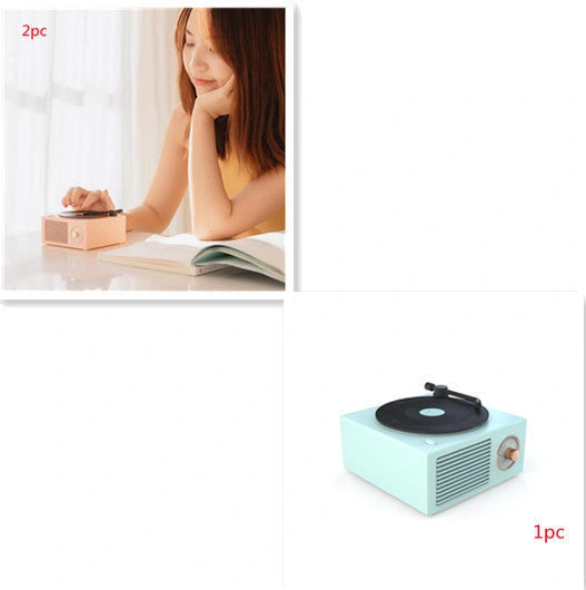 Retro Bluetooth Mini Speaker with USB Port